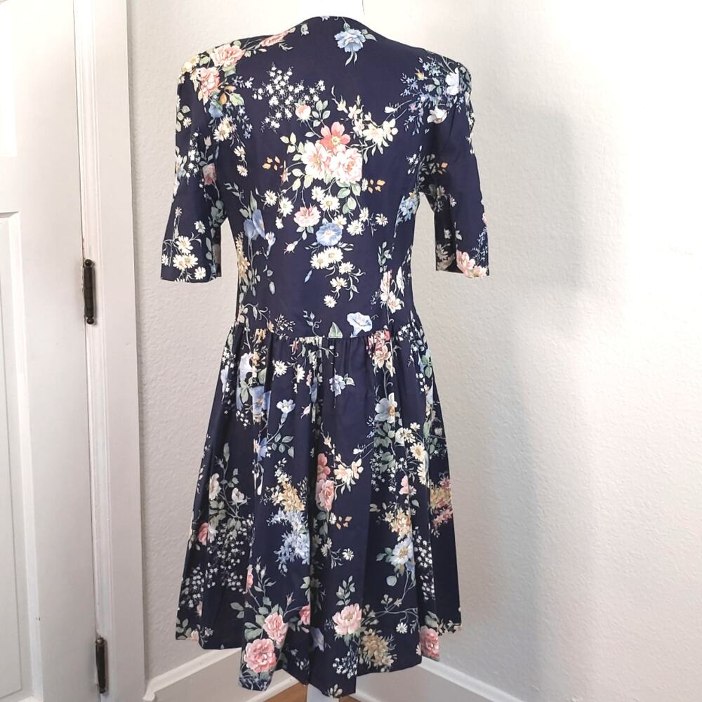 Willow Ridge women's Blue Floral Dress size 12 - Picture 5 of 9